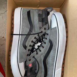 Vans Gray and Black Boots with Padded Tongue